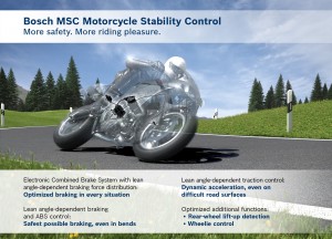 Bosch safety technology for motorcyclists