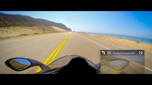 Highlight at Intermot: Head-up display study for motorcycles
