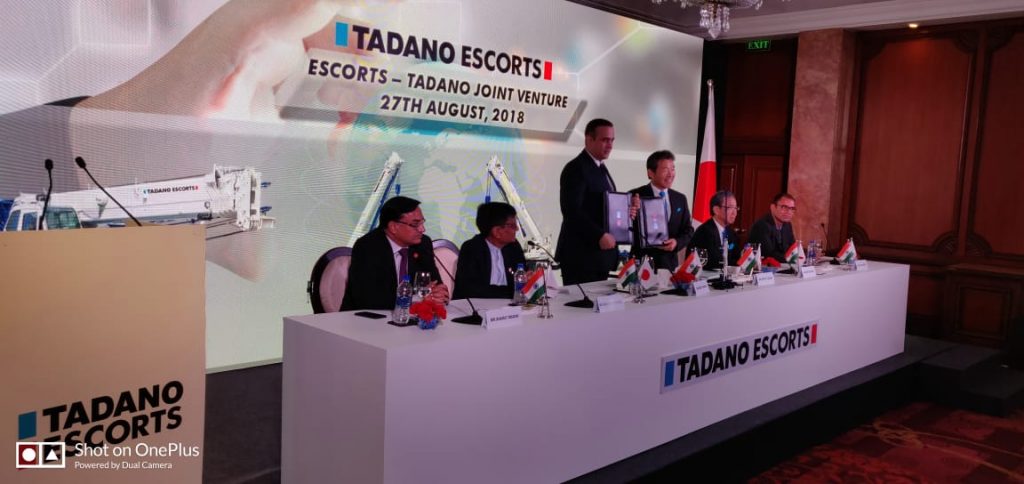 Escorts partners with Tadano Group