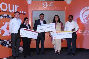 Antony P Kurian, COO Igus India (extreme right) along with Manus Award Winners
