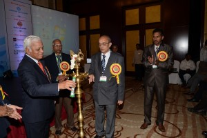 B Muthuraman lighting the lamp to mark the inauguration of 14th NIQR Annual Convention