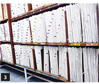  Colour coded medical records at Lucas-TVS Medical Centre