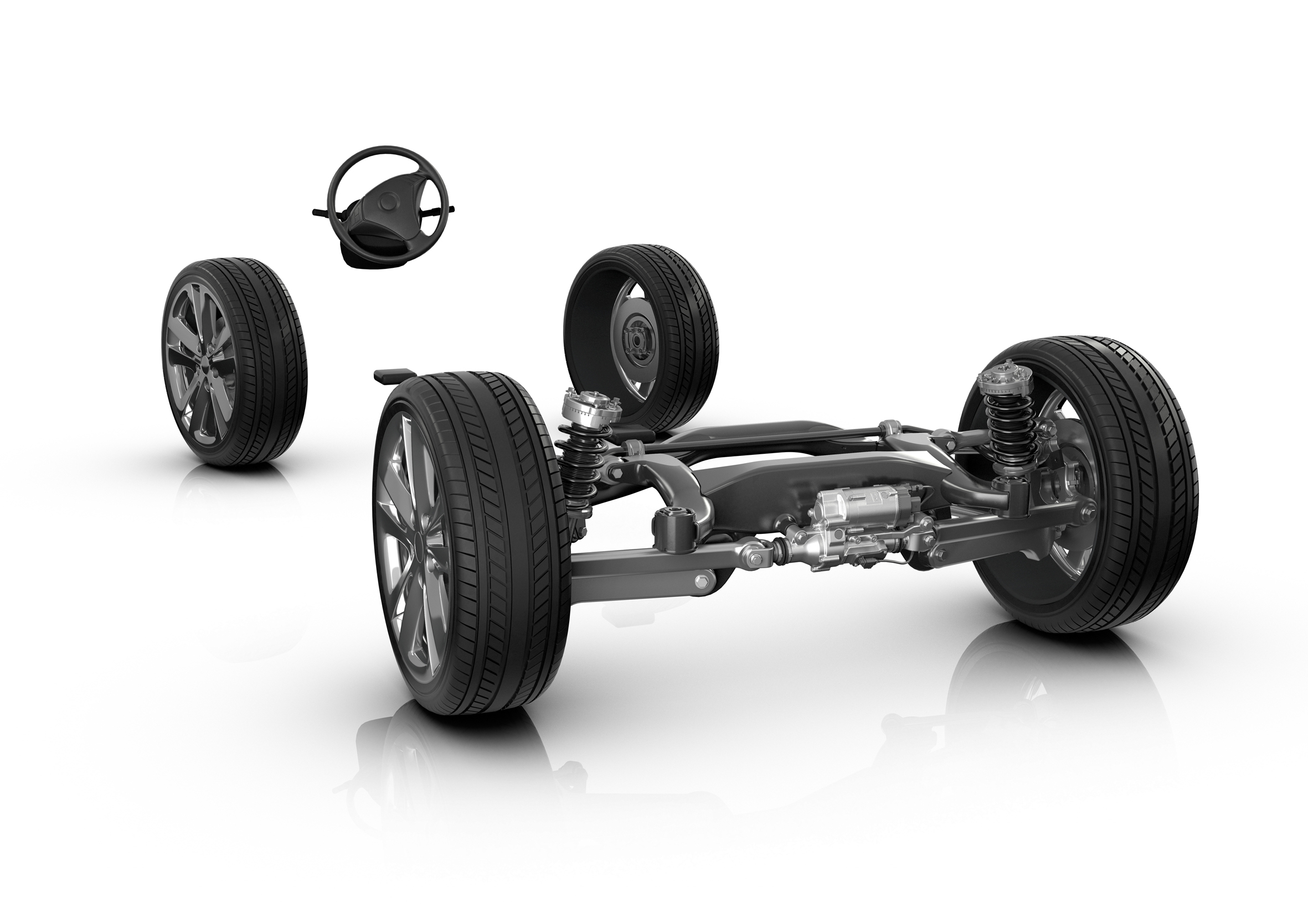 ZF Active Kinematics Control Steering Impulses from the Rear Axle