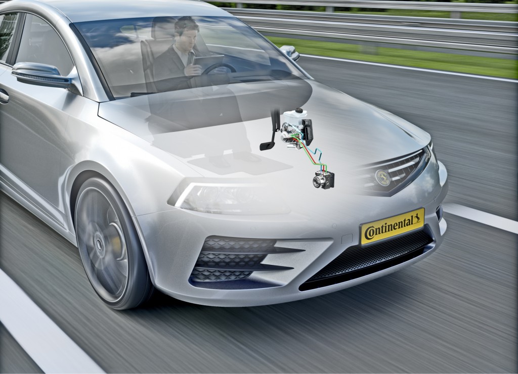 The MK C1 for highly automated driving has a redundant fallback-level by combining it with a MK 100 based Hydraulic Brake Extension.