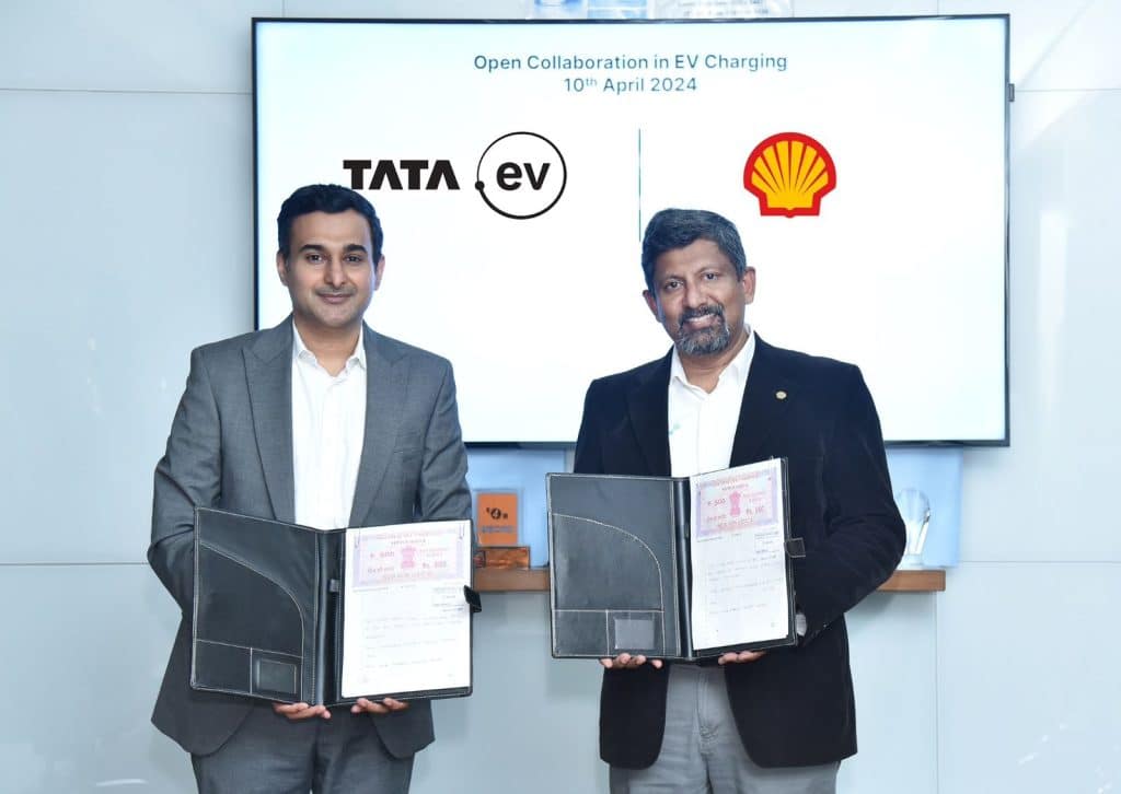 “Driving India’s Electric Future: Tata Passenger Electric Mobility and Shell Join Forces for EV Charging Revolution”