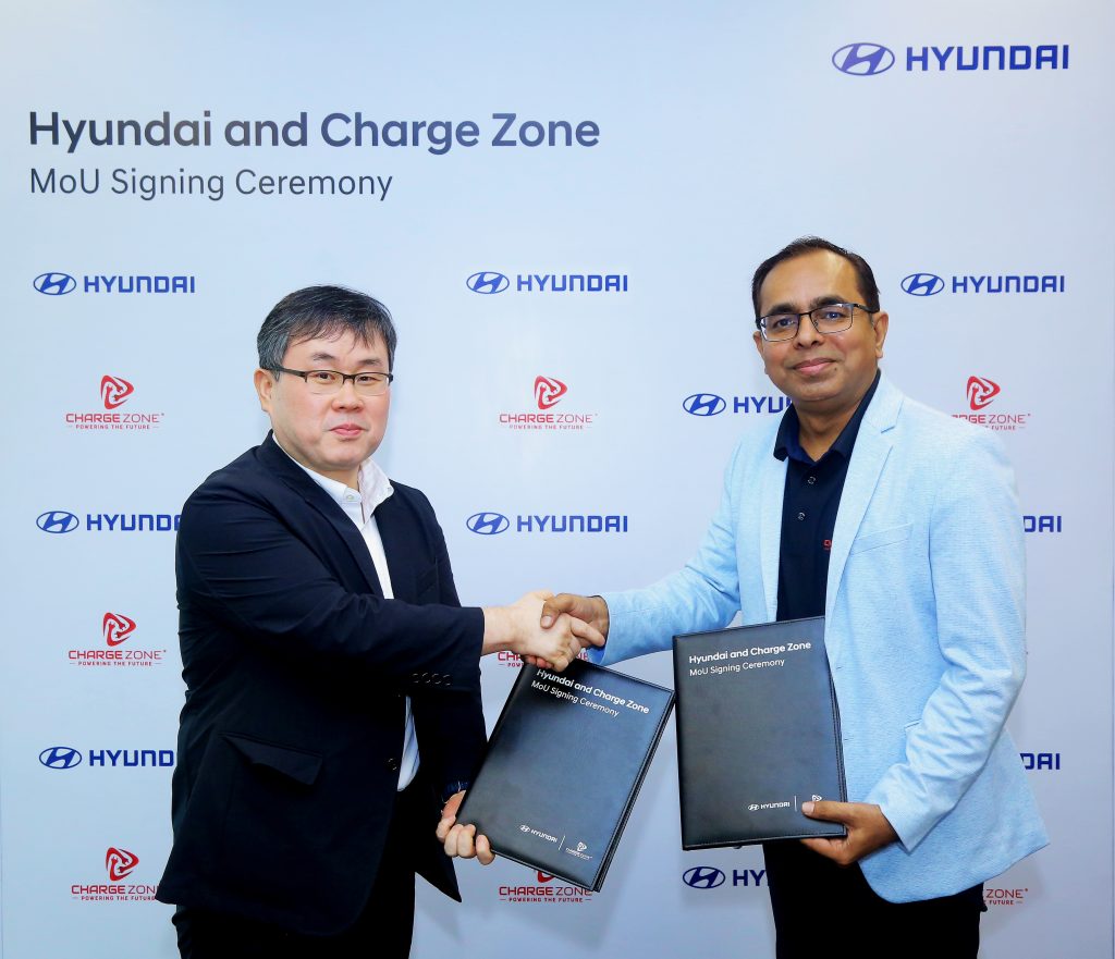 Hyundai Motor India Partners with CHARGE ZONE to Boost EV Charging Infrastructure